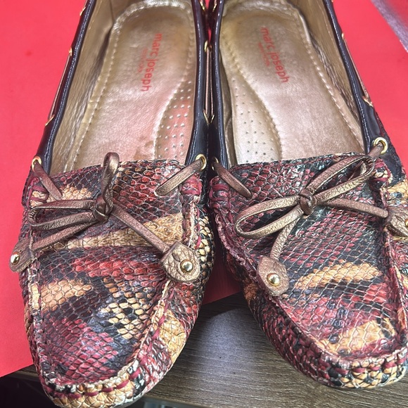 Mark Joseph Cypress Hill loafers snake print leather size 7.5 great condition - Picture 5 of 5